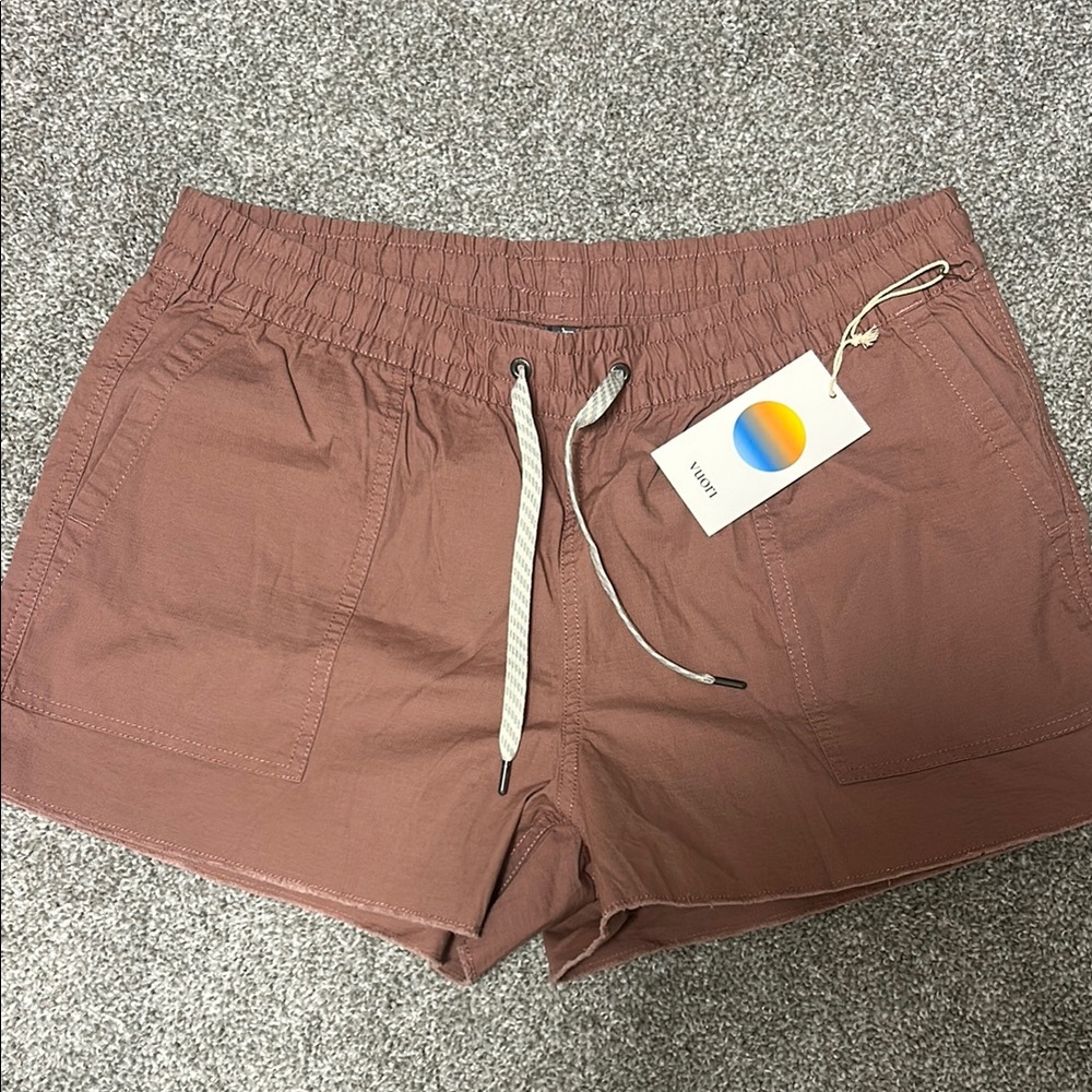 Vuori Brown Athletic Shorts Lightweight Performance
